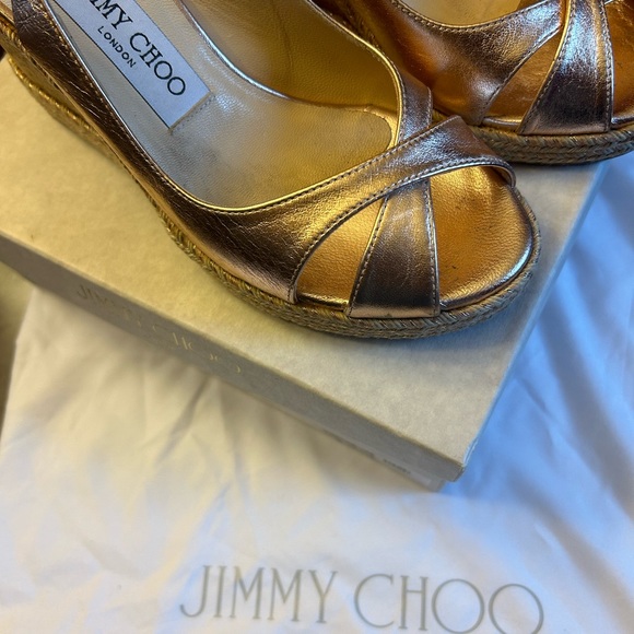 EUC Jimmy Choo Leather Slingback Sandals - Picture 6 of 9